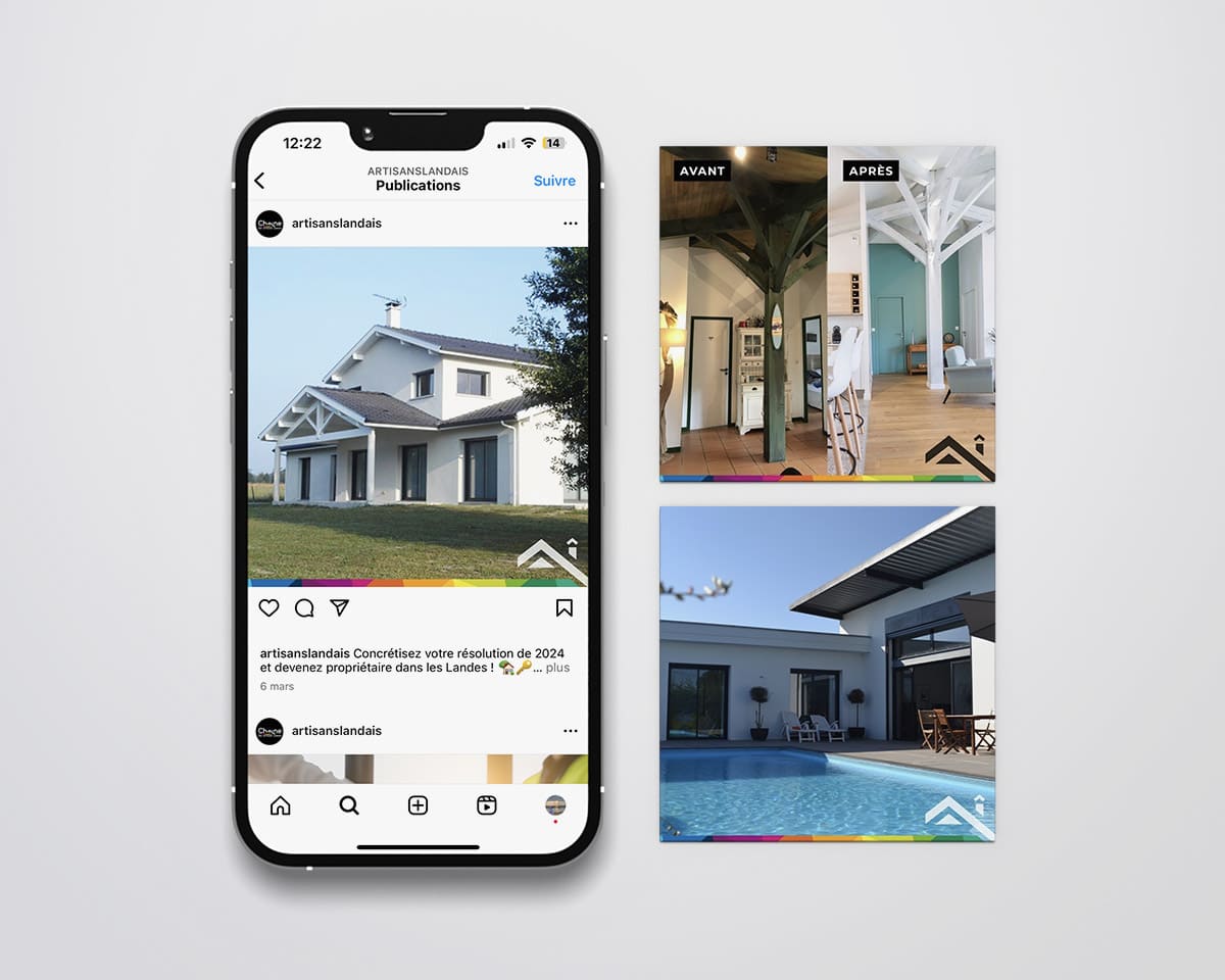 Réseaux sociaux Chaîne des artisans landais