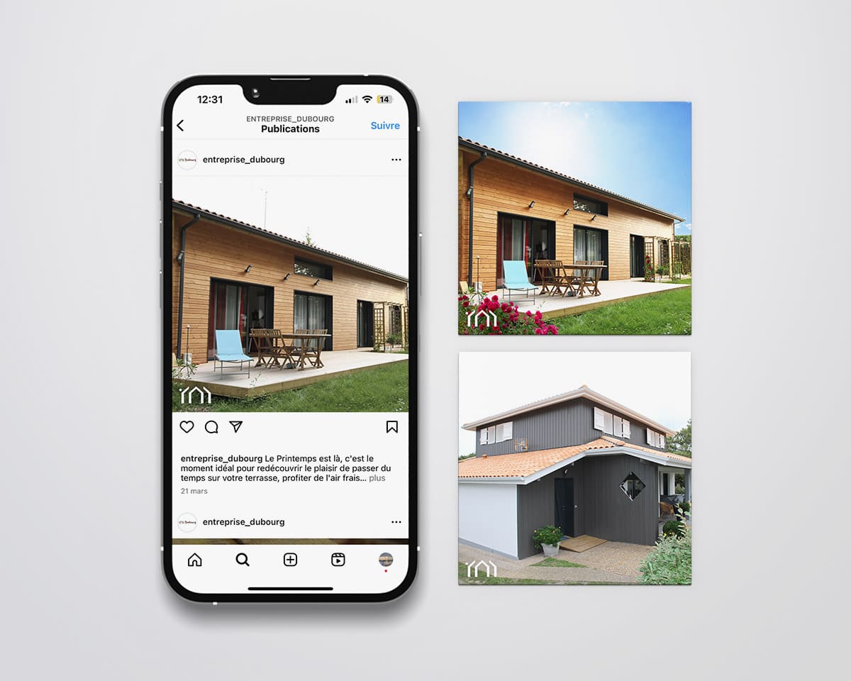 Réseaux sociaux Dubourg Construction