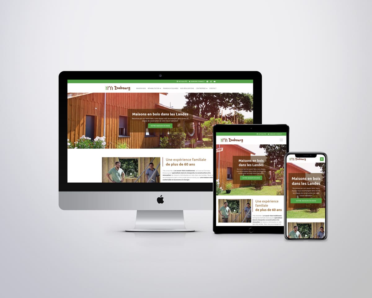 Site internet Dubourg Construction