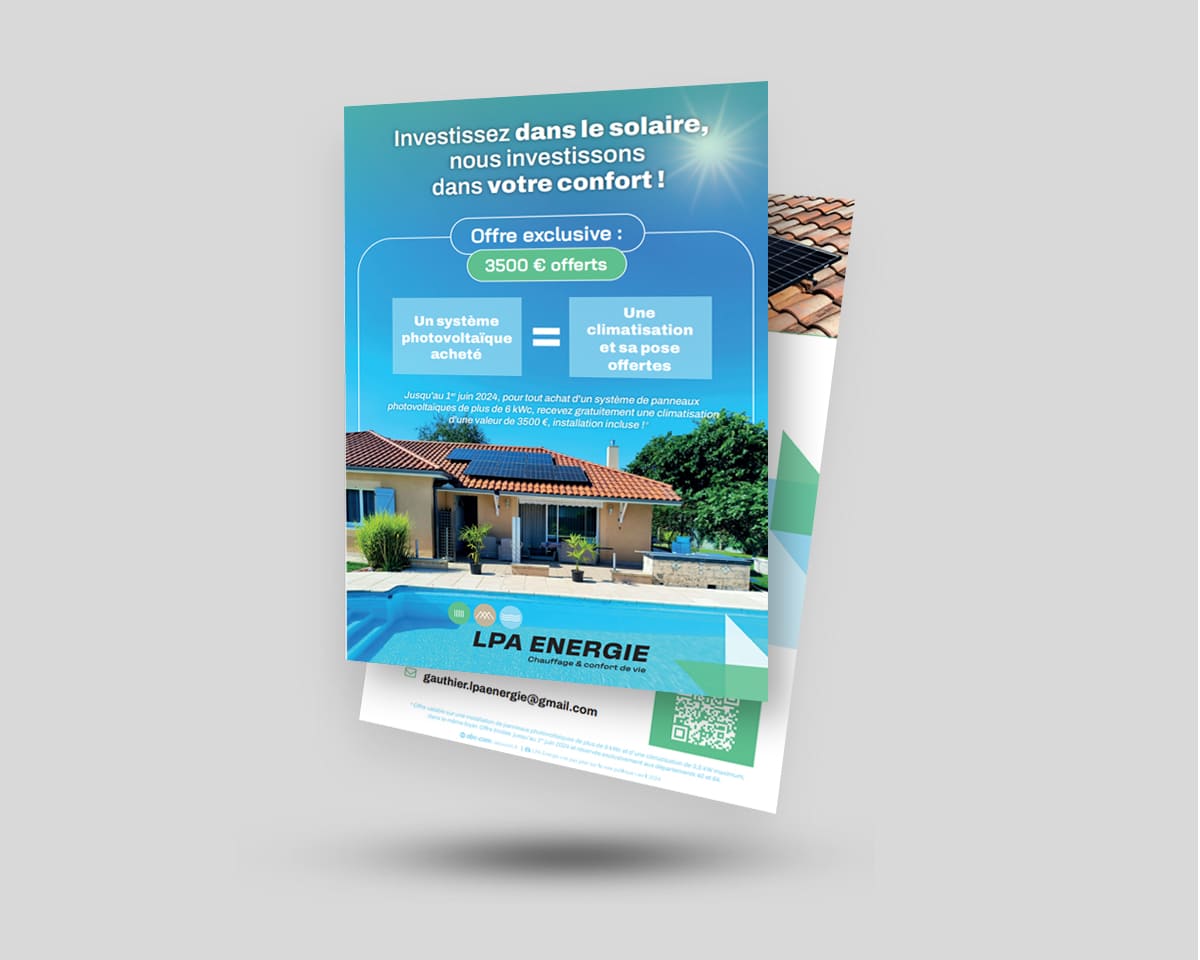 Création graphique LPA Energie