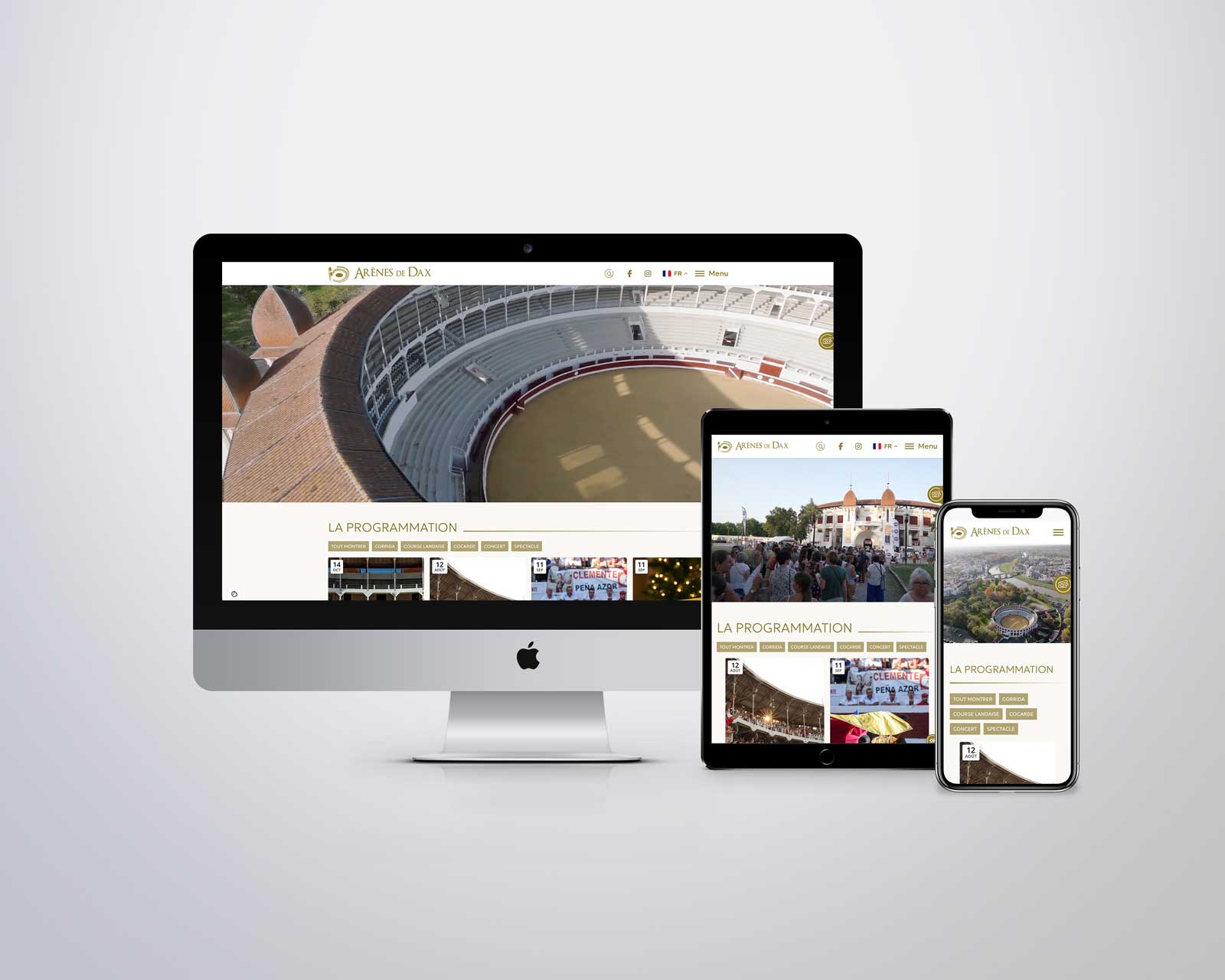 Site internet Arènes de Dax