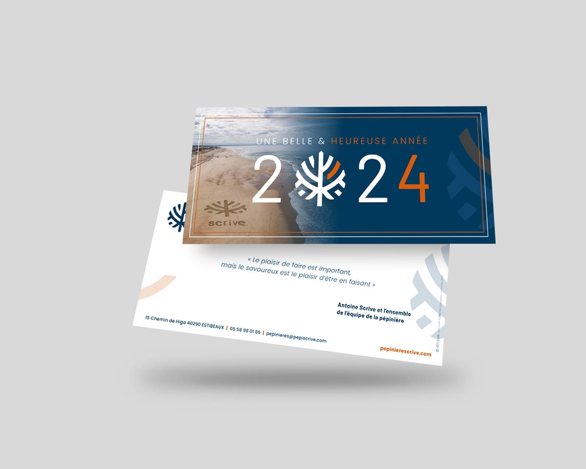 Création graphique Pépinières Scrive