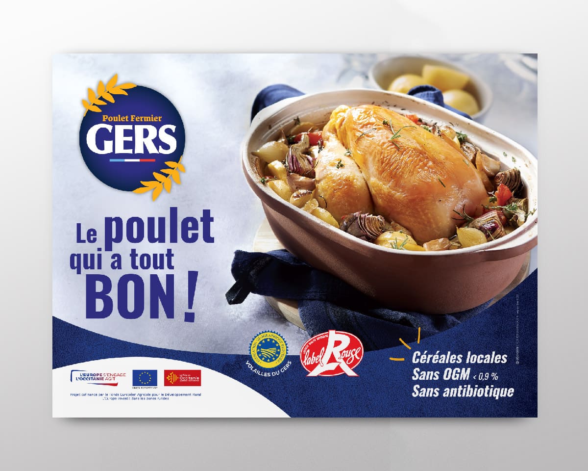 Création graphique Poulet du Gers