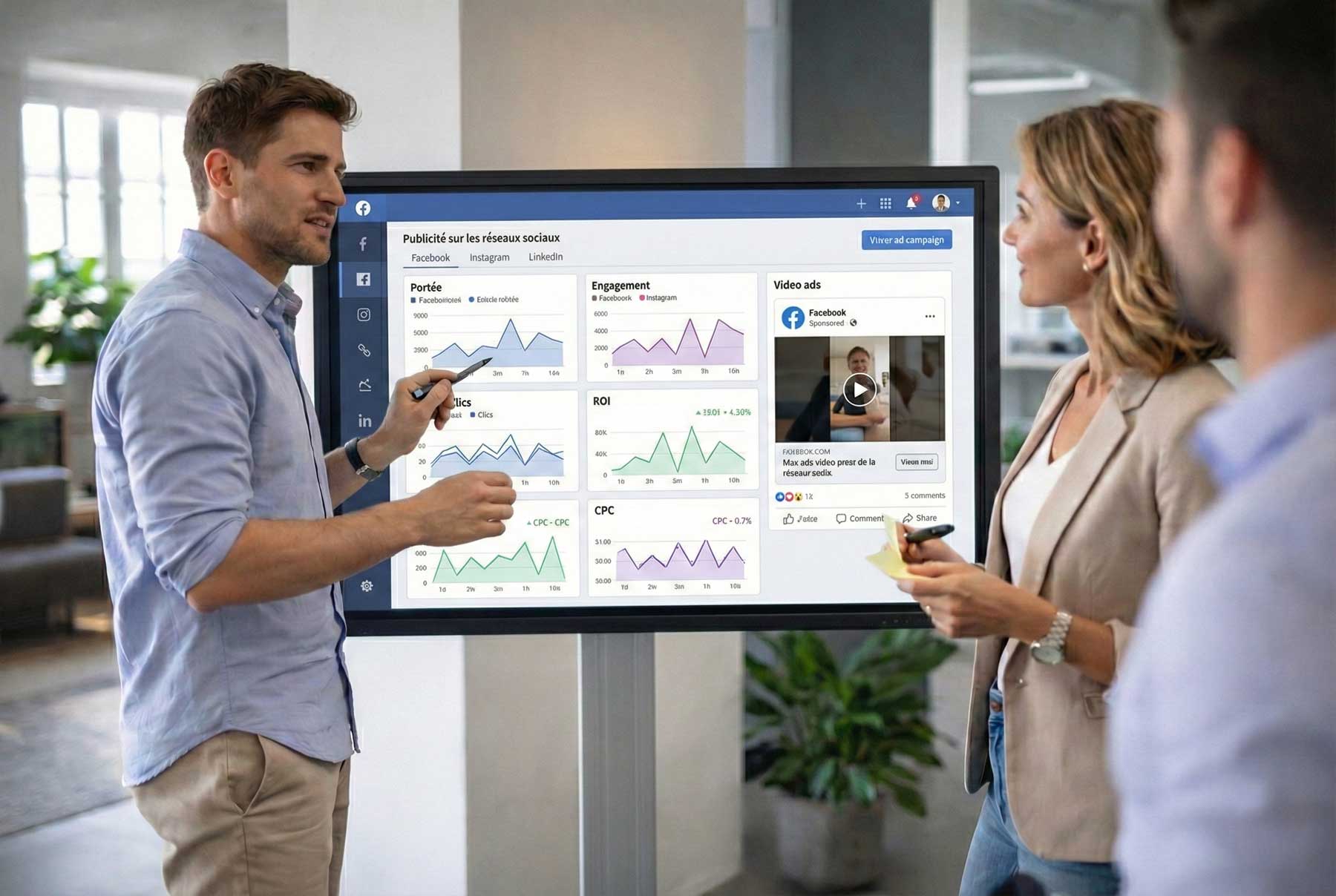 Publicité sur les réseaux sociaux