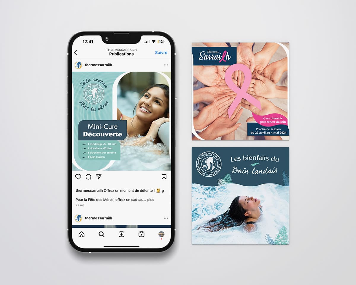 Réseaux sociaux Thermes Sarrailh